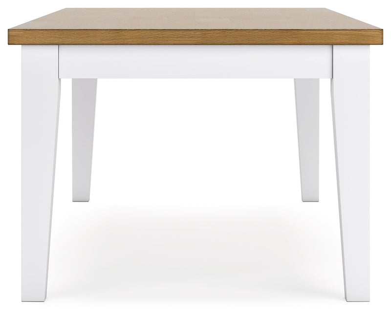 Ashbryn White/natural Dining Table