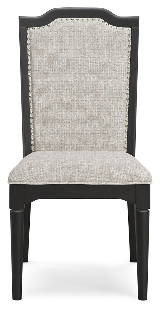 Welltern Cream/black Dining Chair