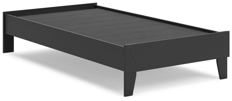 Socalle Black Twin Platform Bed