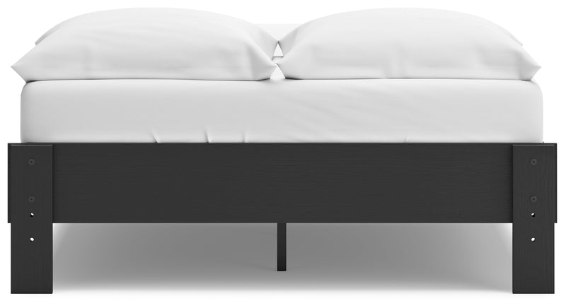 Socalle Black Full Platform Bed