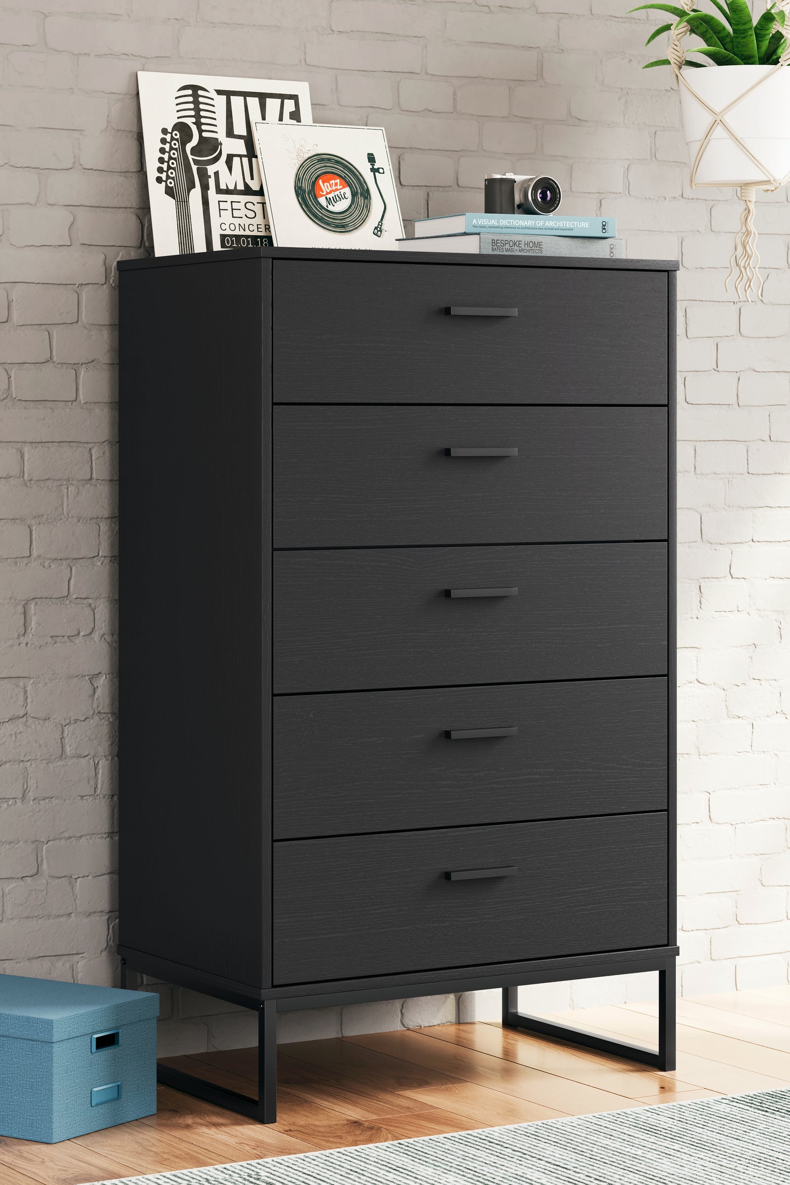 Socalle Black Chest Of Drawers