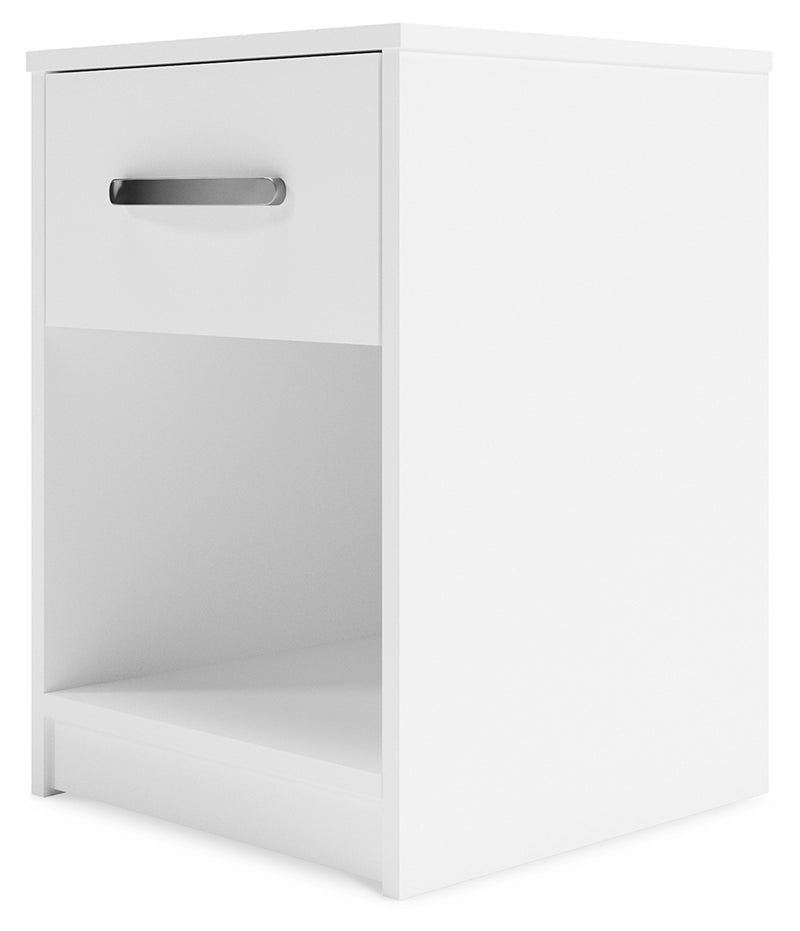 Flannia White Nightstand