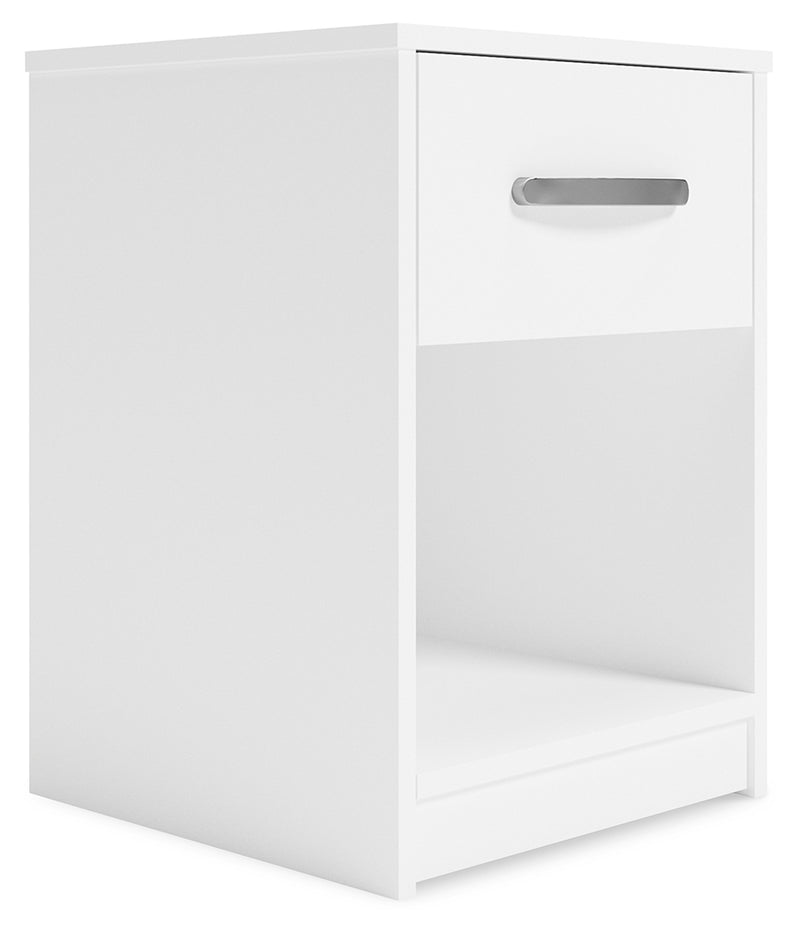 Flannia White Nightstand