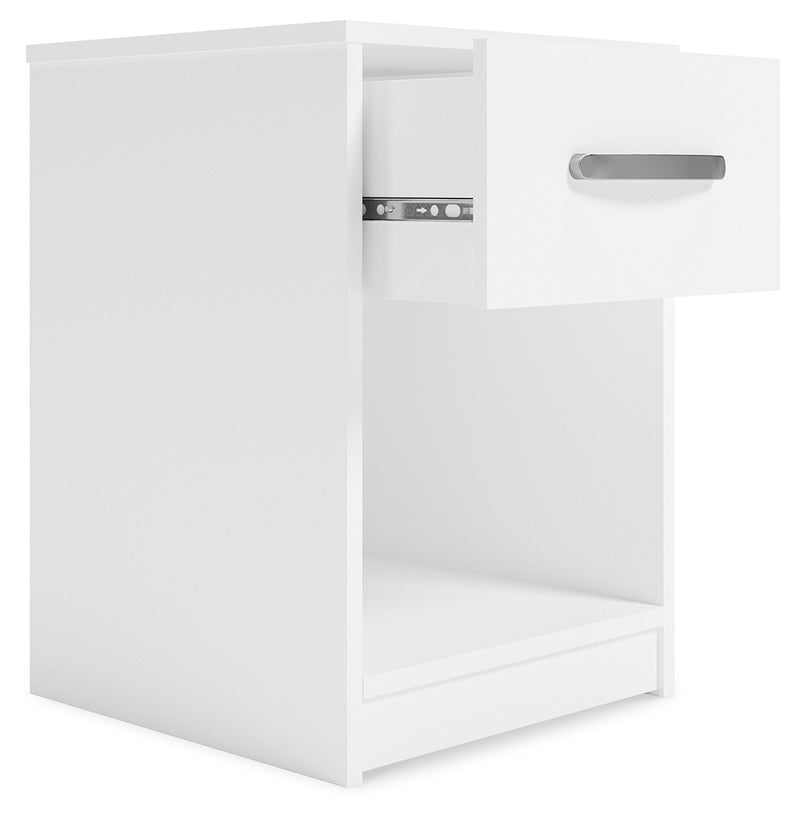 Flannia White Nightstand