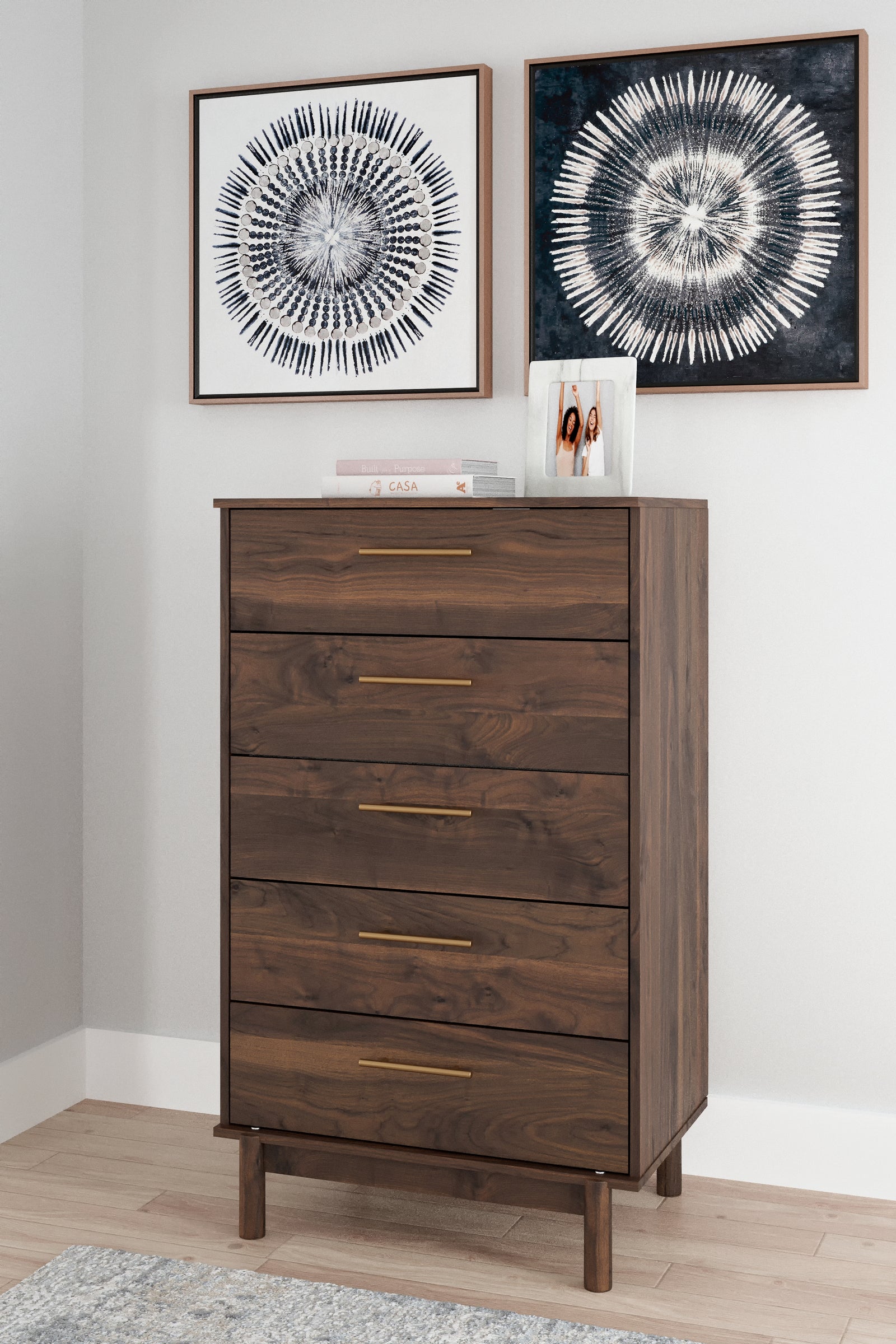 Calverson Mocha Chest Of Drawers