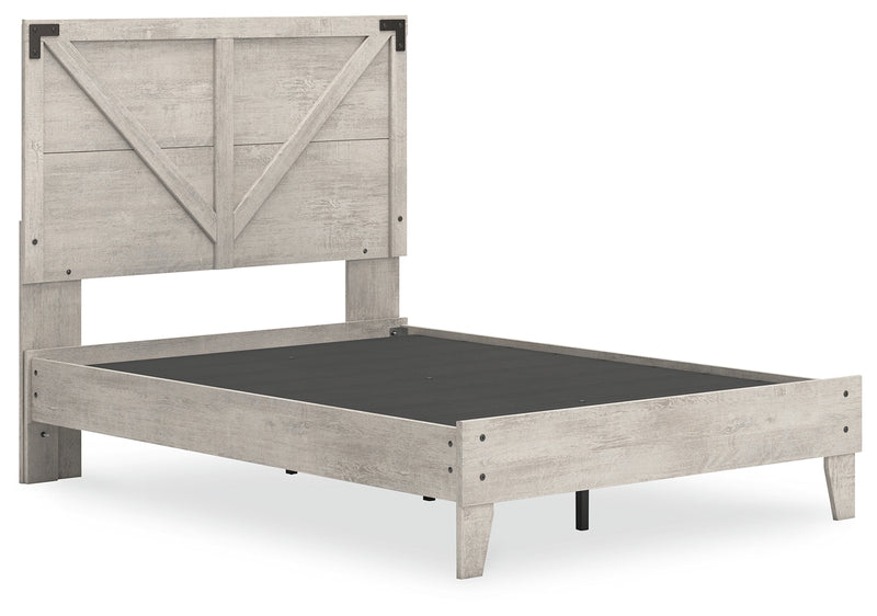 Shawburn Gray Full Platform Bed