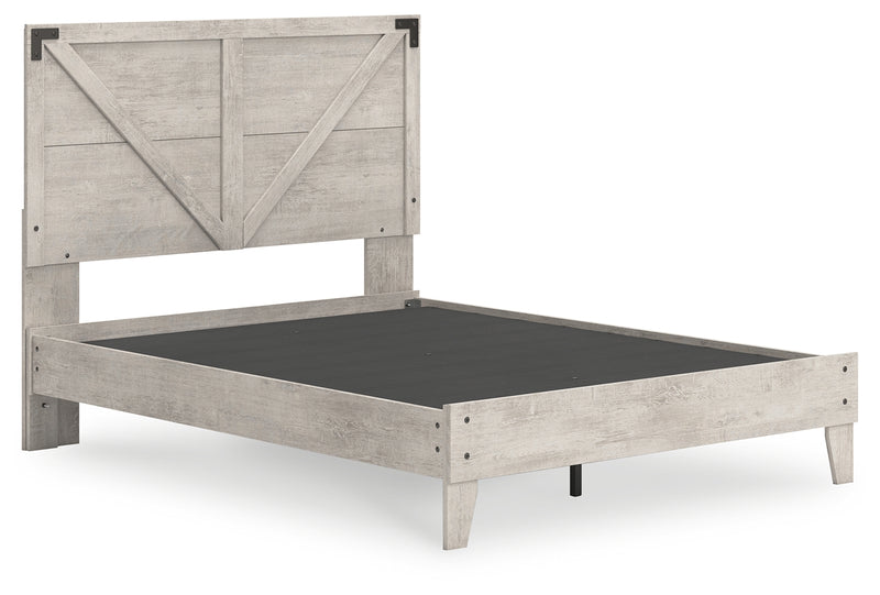 Shawburn Gray Queen Platform Bed