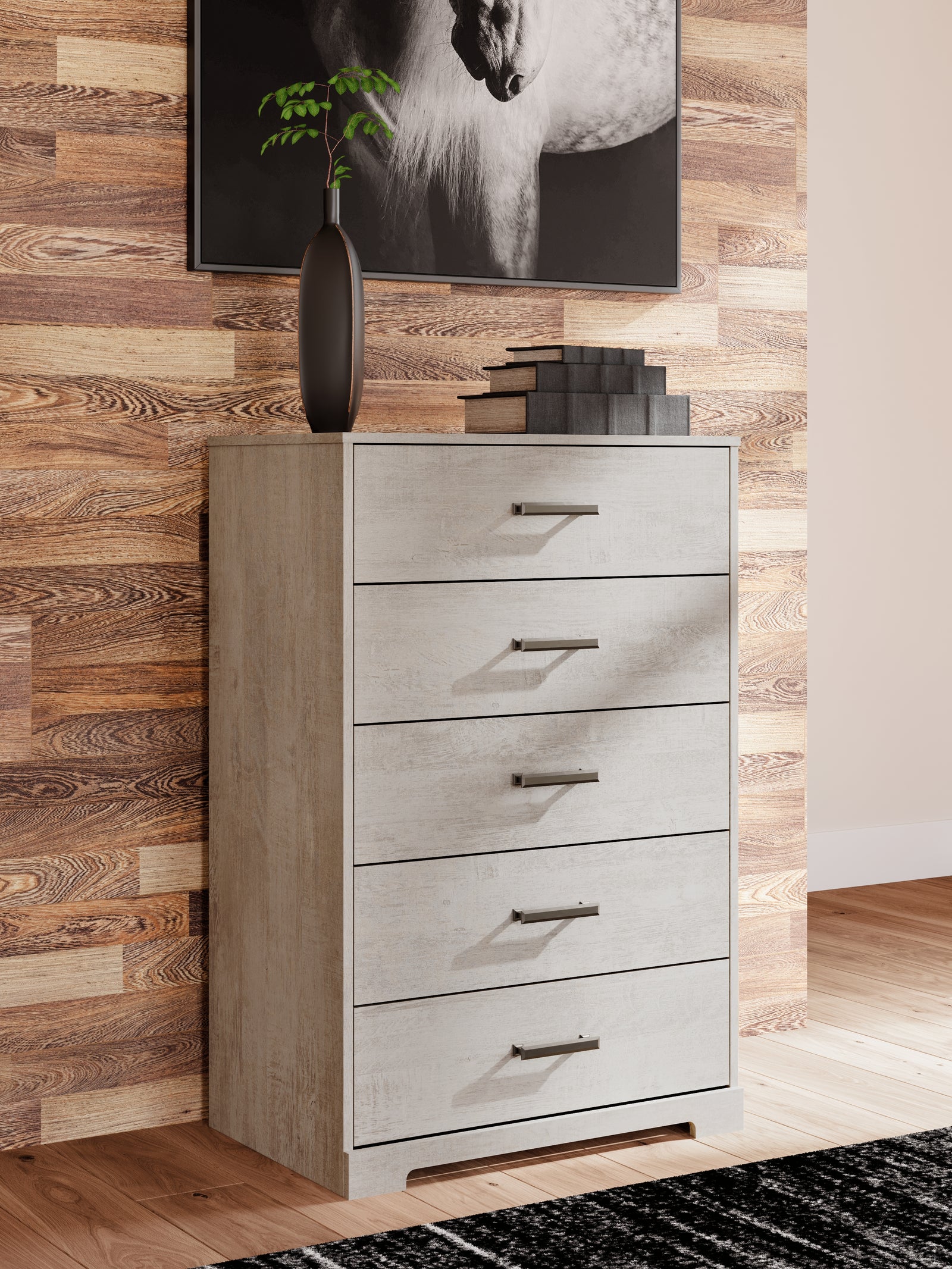 Shawburn Whitewash Chest of Drawers