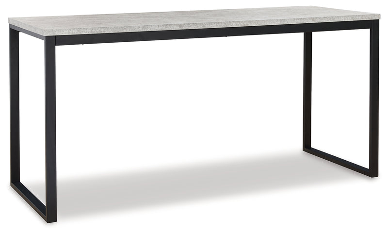 Lazabon Gray Black Home Office Desk And Storage