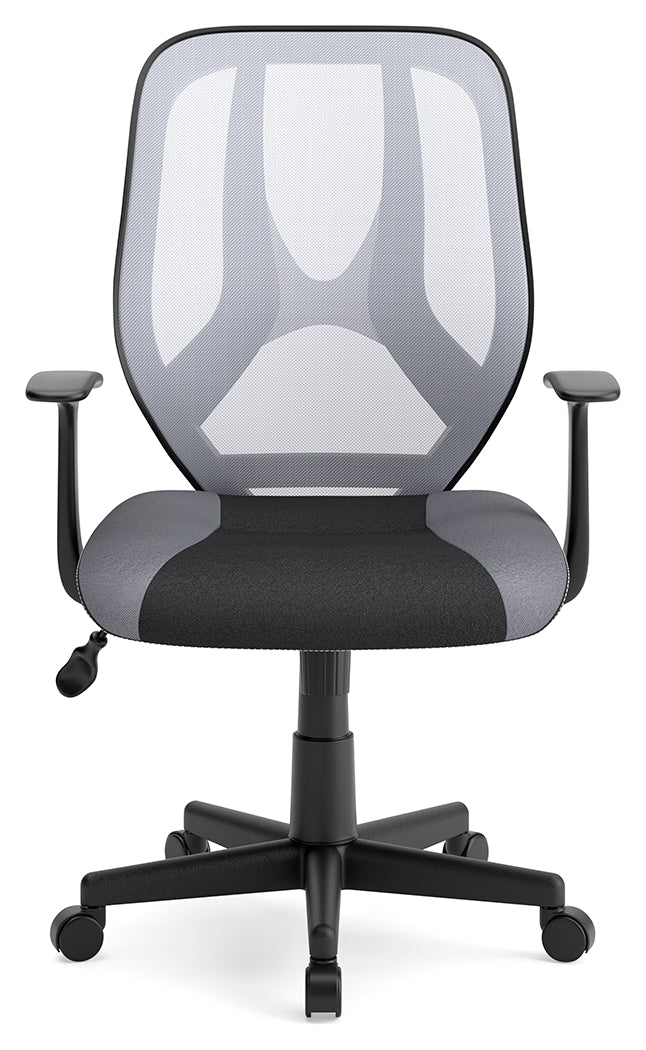 Beauenali Light Gray Black Home Office Desk Chair