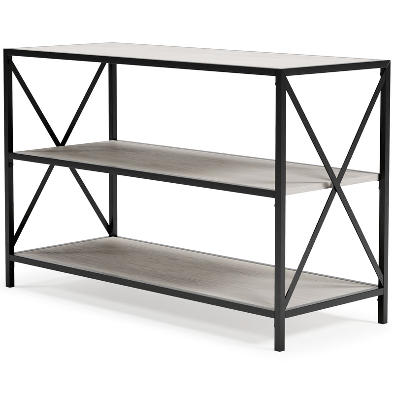 Bayflynn White Black Bookcase