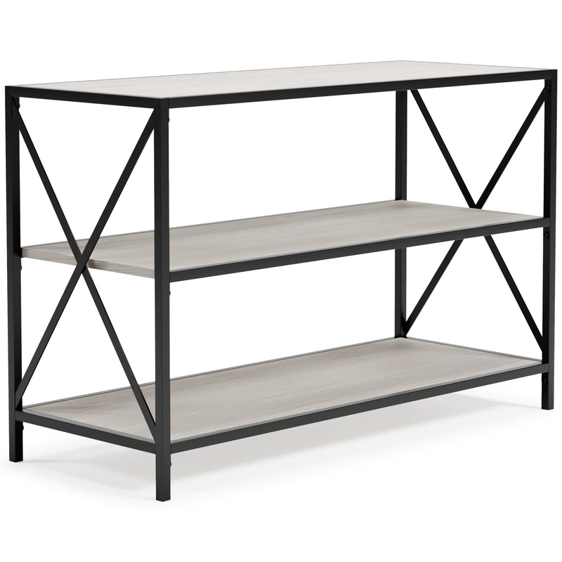 Bayflynn White Black Bookcase