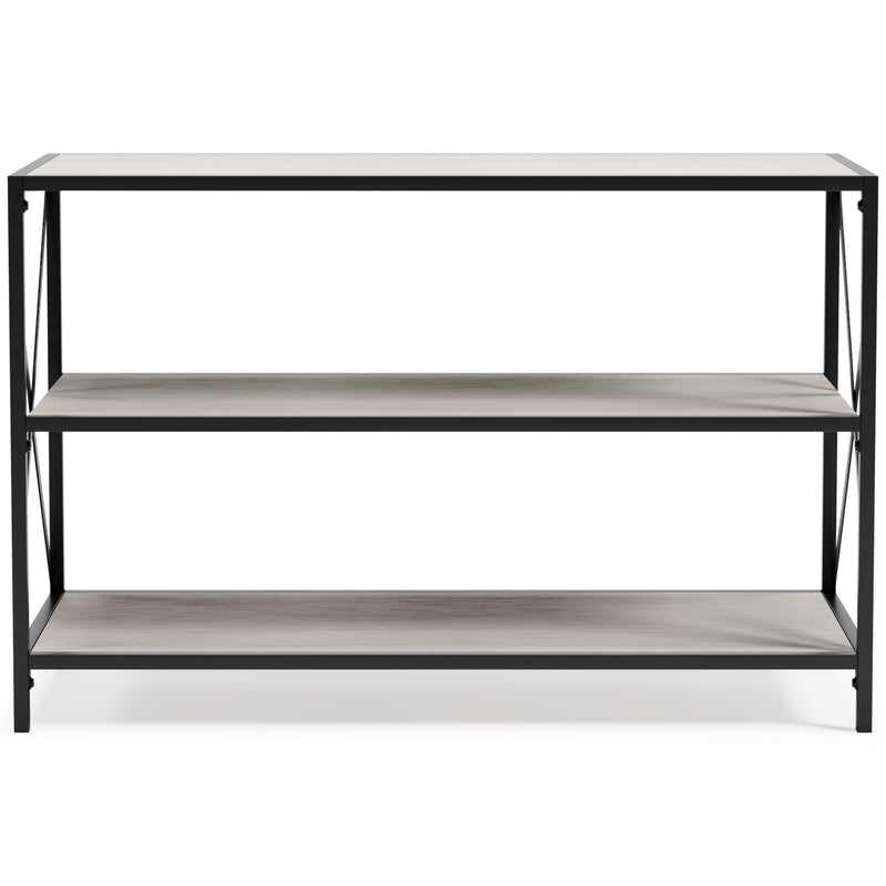 Bayflynn White Black Bookcase