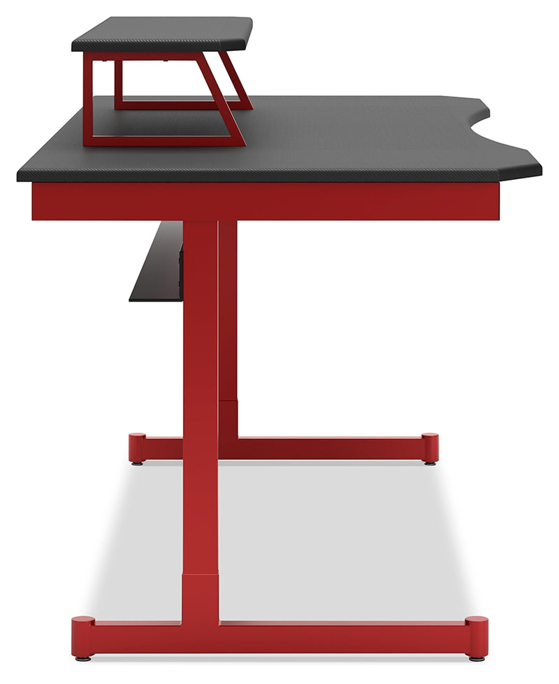 Lynxtyn Red Black Home Office Desk