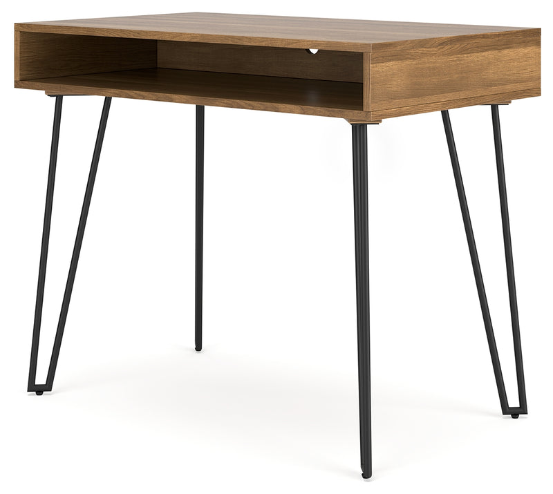 Strumford Brown Black Home Office Desk