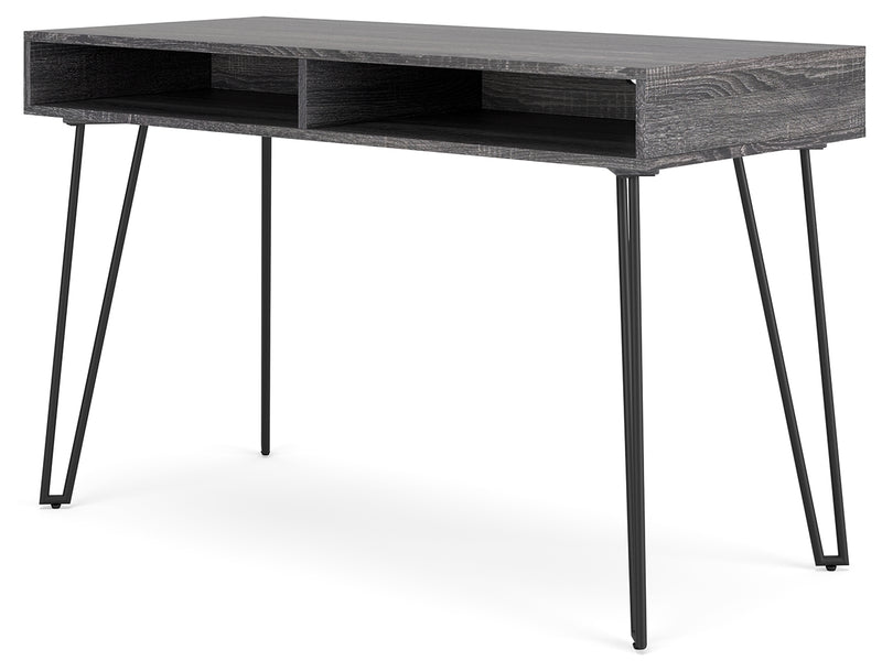 Strumford Charcoal Black Home Office Desk