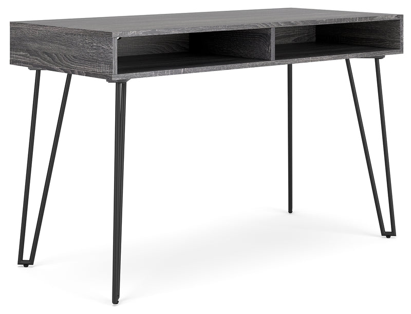 Strumford Charcoal Black Home Office Desk