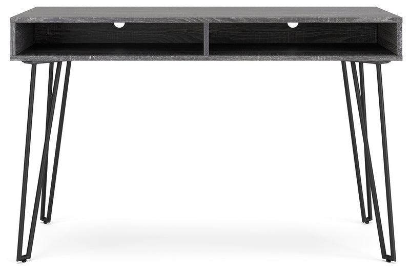 Strumford Charcoal Black Home Office Desk