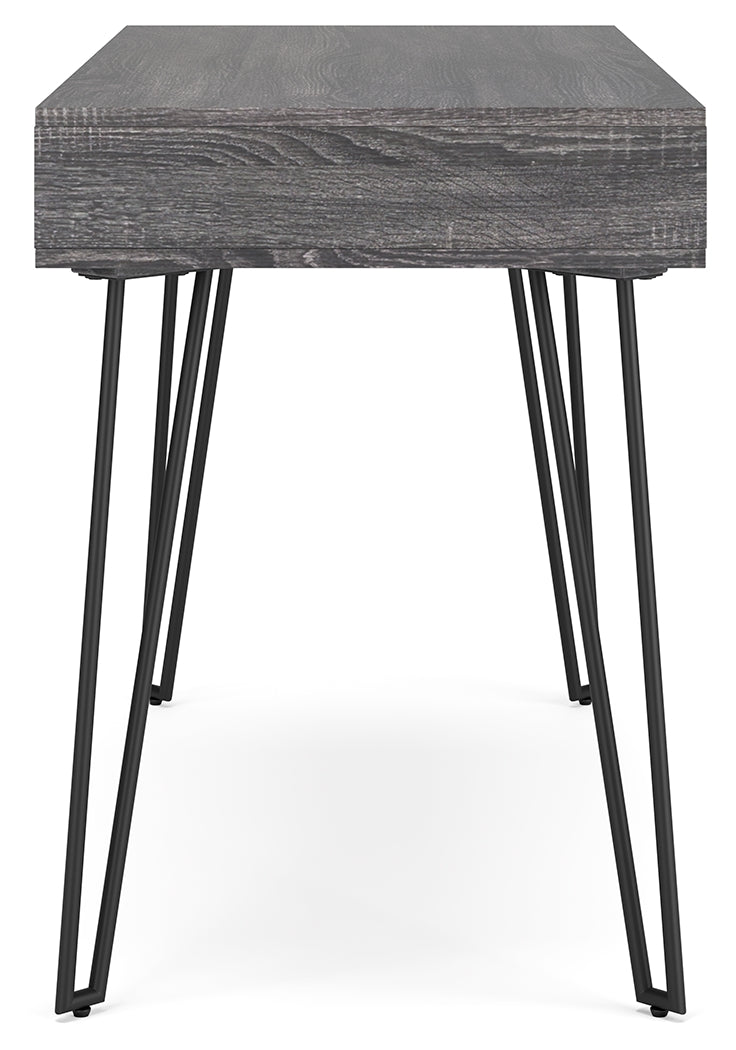 Strumford Charcoal Black Home Office Desk