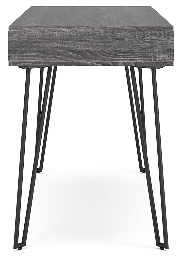 Strumford Charcoal Black Home Office Desk