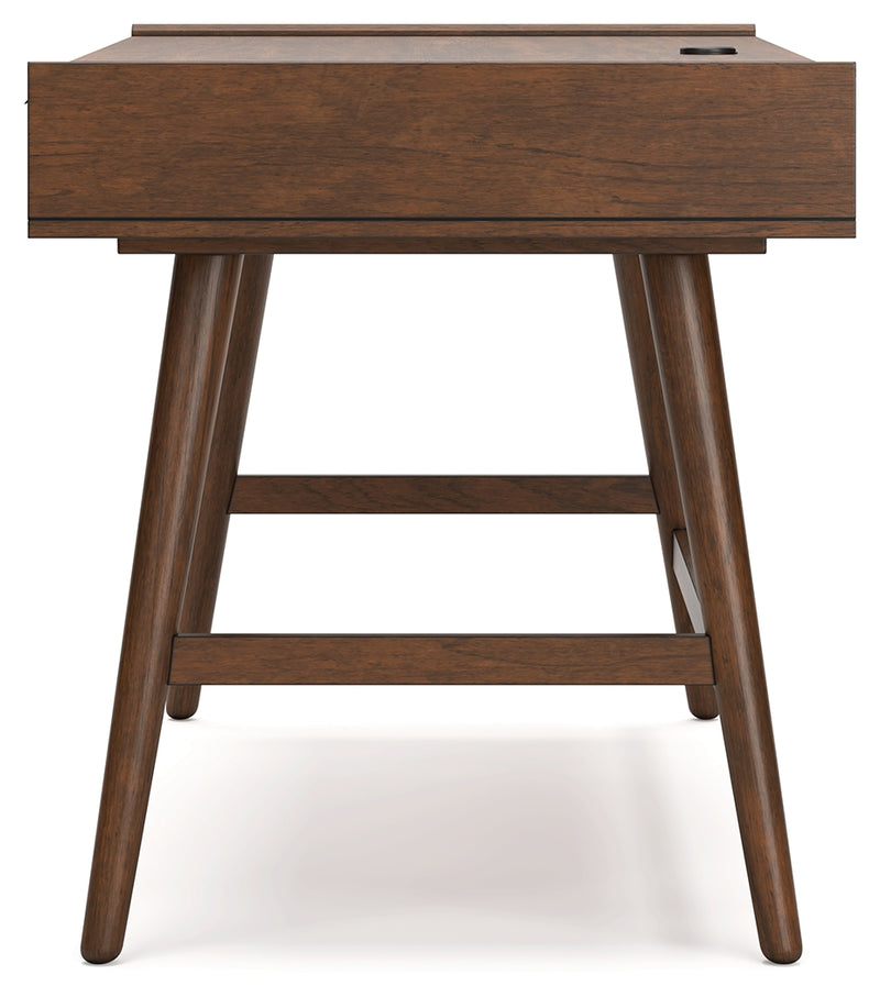 Lyncott Brown Home Office Desk with Chair
