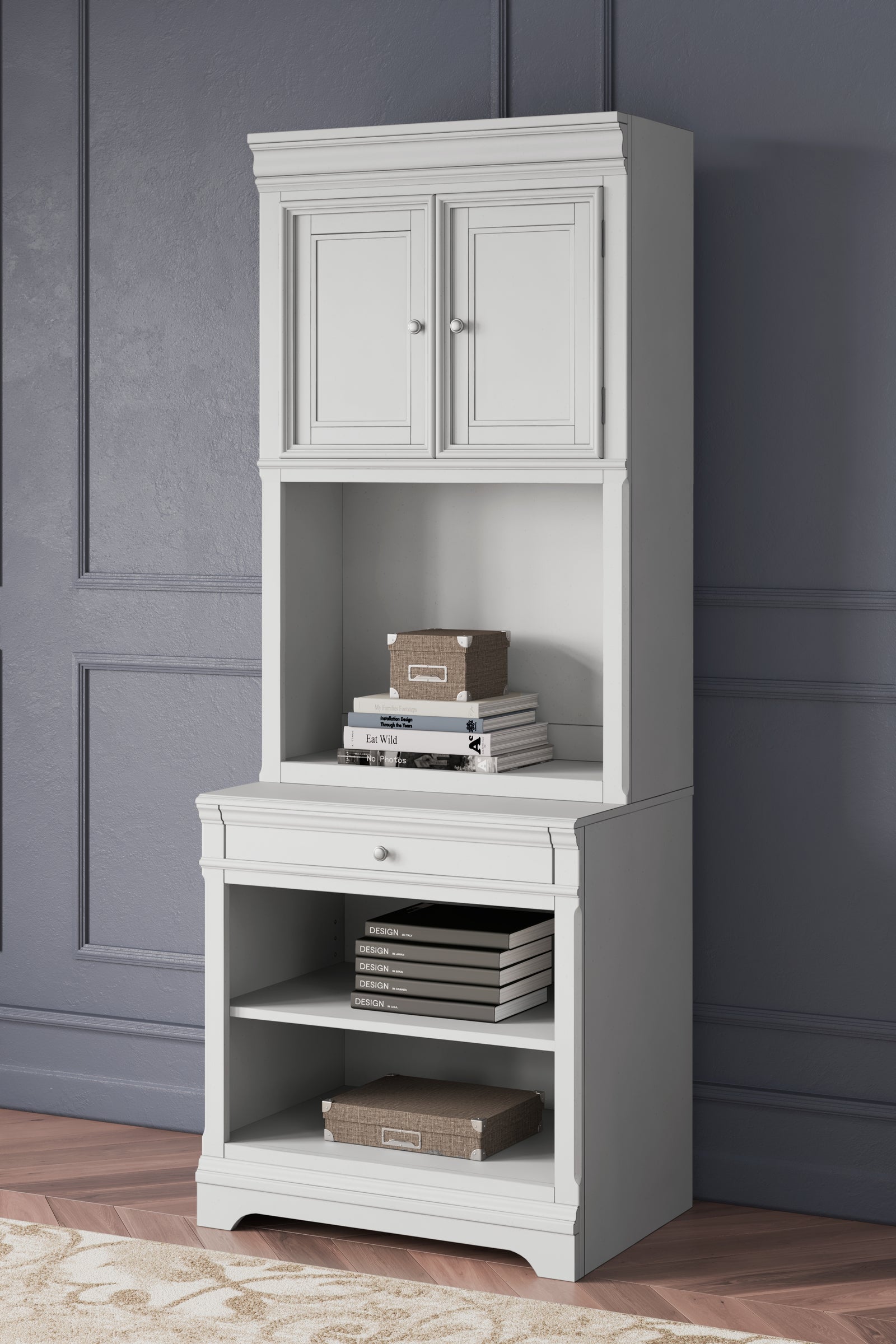 Kanwyn Whitewash Bookcase