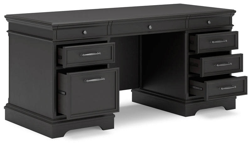 Beckincreek Black Home Office Desk