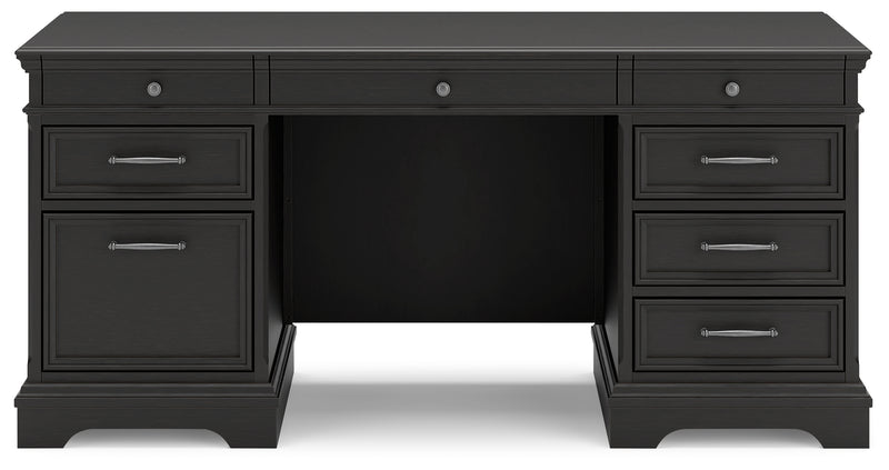 Beckincreek Black Home Office Desk