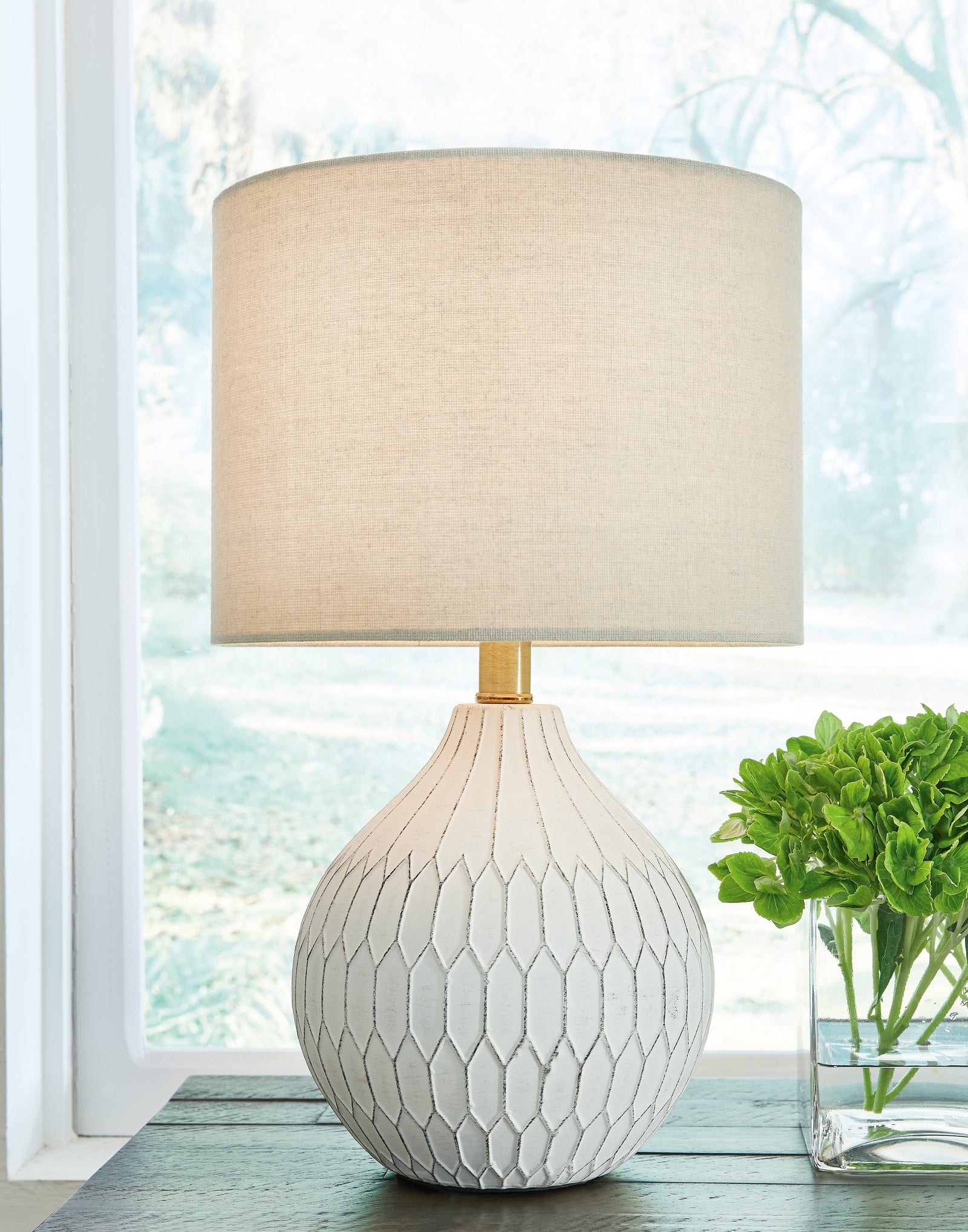 Wardmont White 2-Piece Table Lamp Set