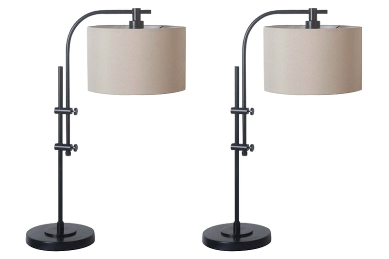 Baronvale Black 2-Piece Table Lamp Set