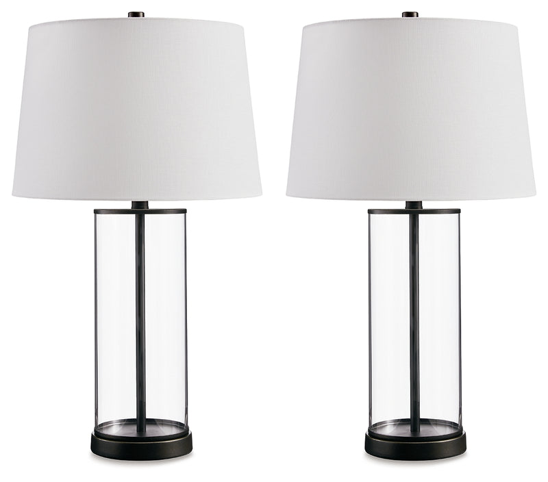 Wilmburgh Clear/bronze Finish Table Lamp (Set Of 2)