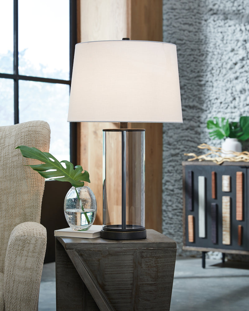 Wilmburgh Clear/bronze Finish Table Lamp (Set Of 2)