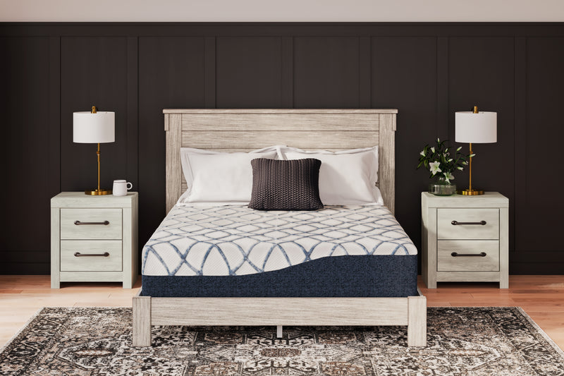 12 Inch Chime Elite 2.0 White Blue Queen Mattress