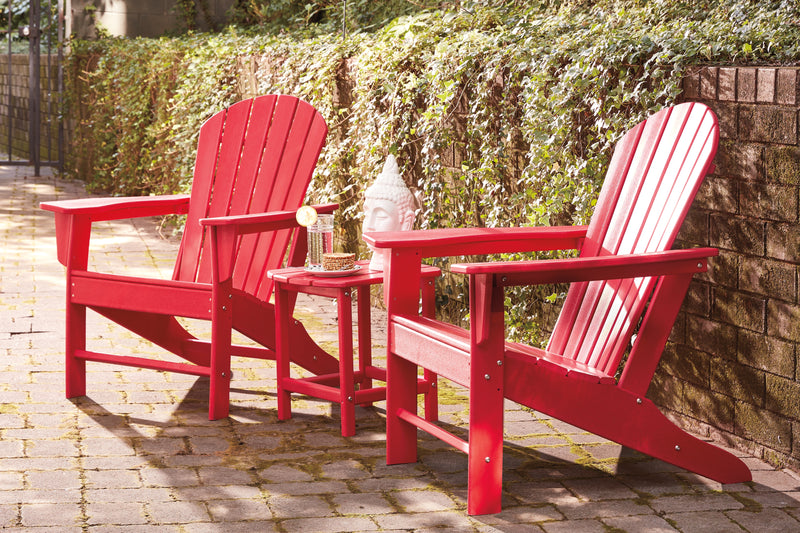 Sundown Red Treasure 2 Outdoor Chairs With End Table