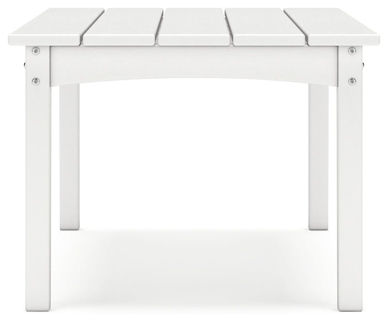 Hyland Wave White Outdoor Coffee Table