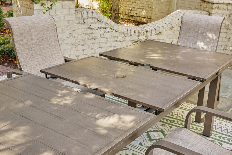 Beach Front Beige Outdoor Dining Table