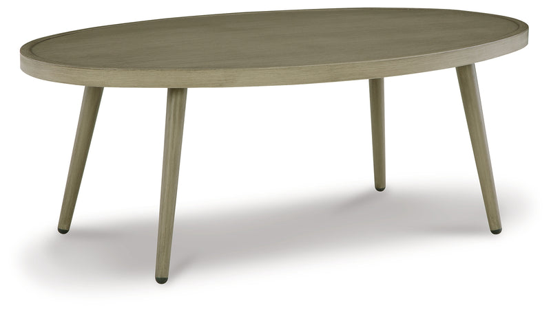 Swiss Beige Valley Outdoor Coffee Table With End Table