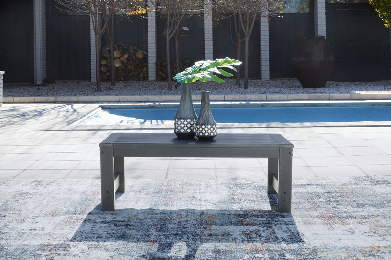 Amora Charcoal Gray Outdoor Sofa And Loveseat With Coffee Table And 2 End Tables