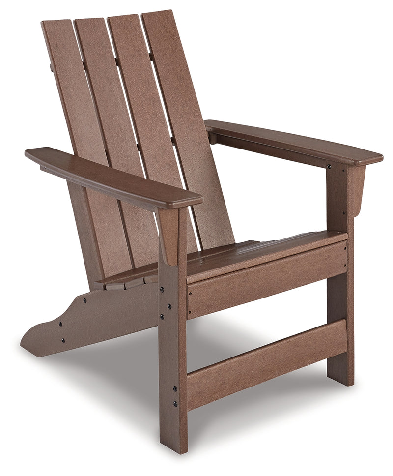 Emmeline Brown 2 Adirondack Chairs With Tete-a-tete Table Connector