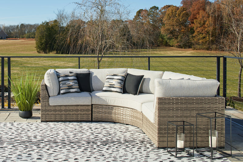 Calworth Beige 3-Piece Outdoor Sectional