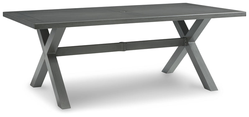 Elite Gray Park Outdoor Dining Table And 4 Chairs Bench