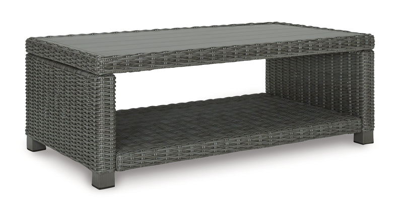 Elite Gray Park Outdoor Sofa And Loveseat With Coffee Table