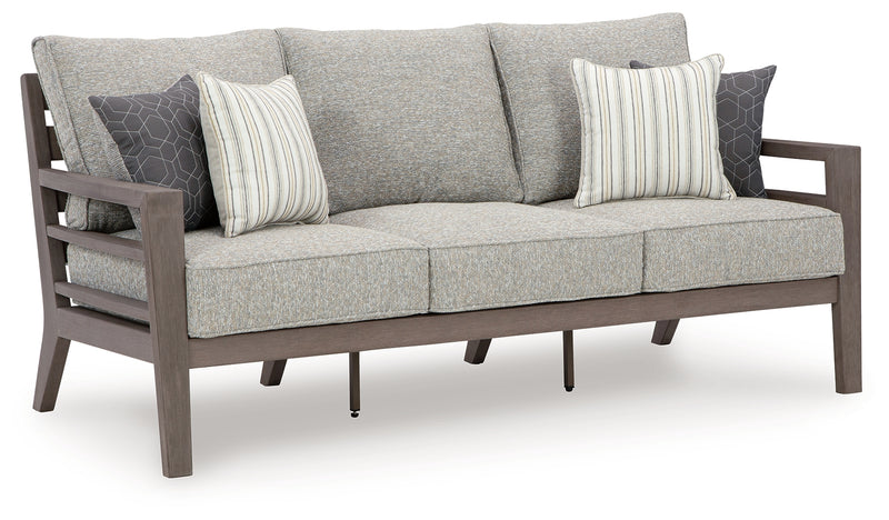 Hillside Barn Gray/brown Outdoor Sofa With Cushion