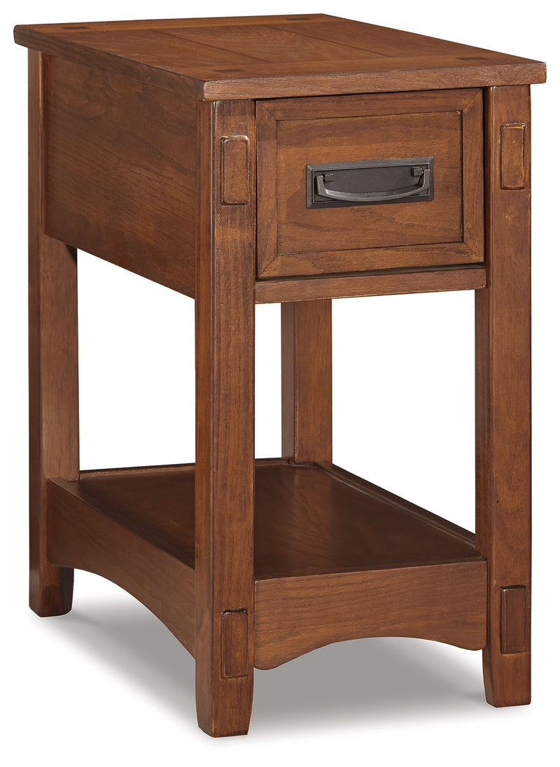 Breegin Brown Chairside End Table