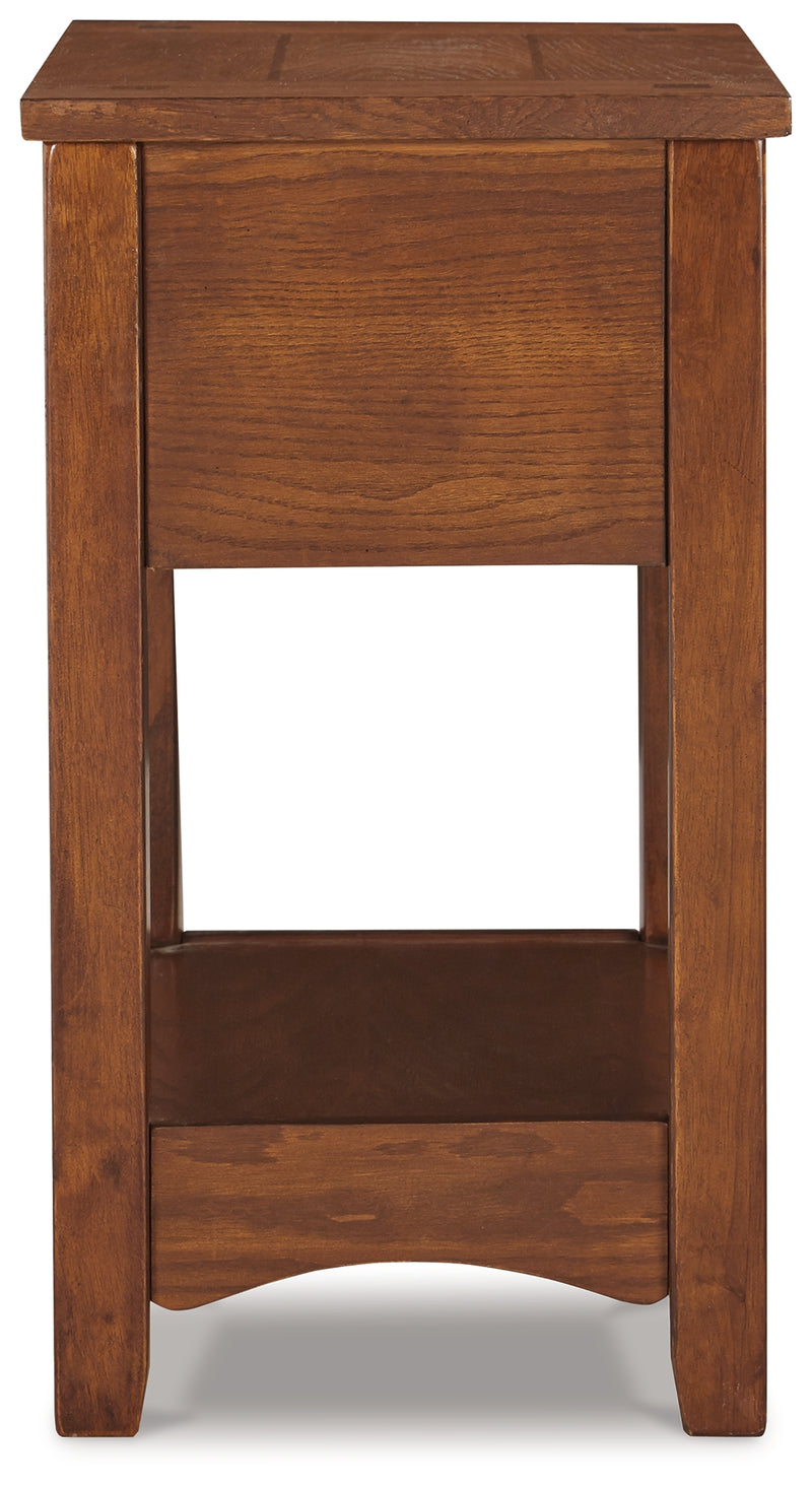 Breegin Brown Chairside End Table