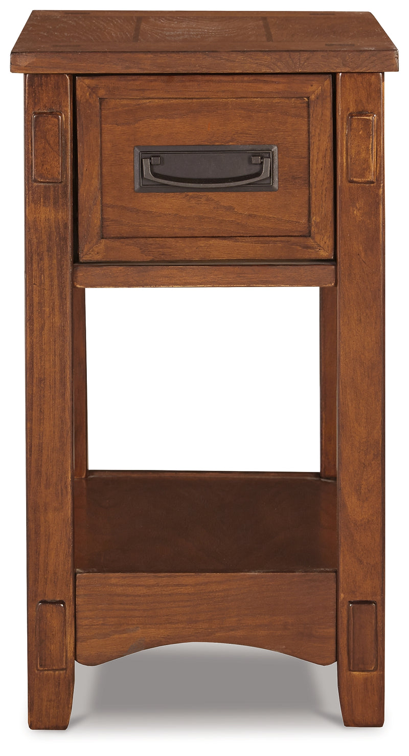 Breegin Brown Chairside End Table