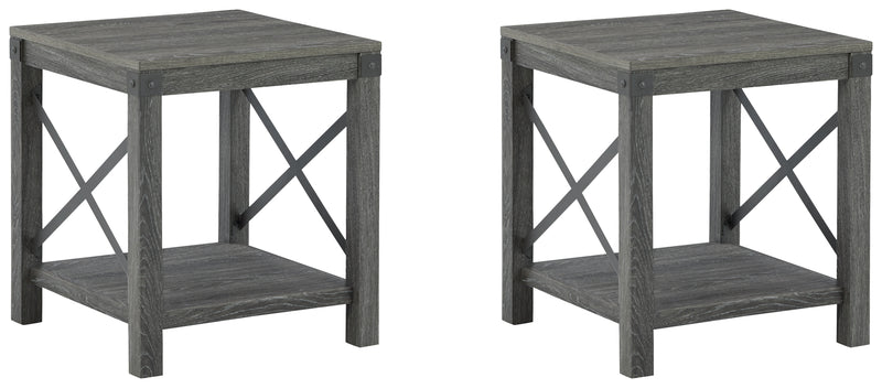 Freedan Grayish Brown 2 End Tables