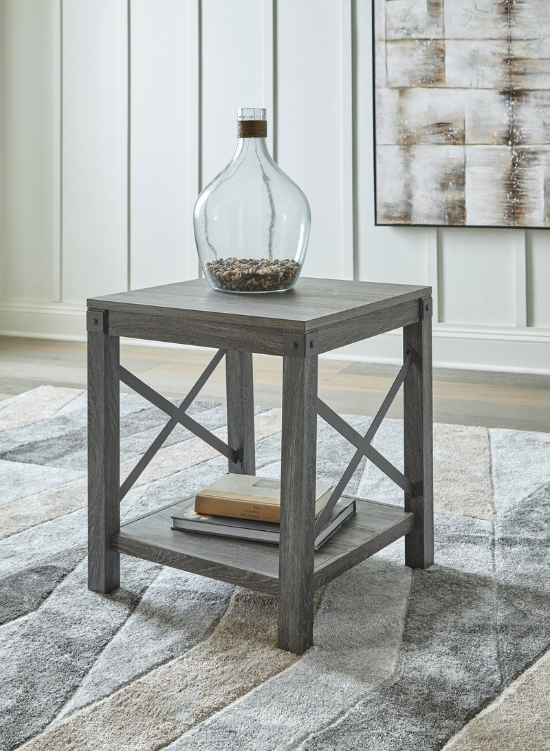 Freedan Grayish Brown 2 End Tables