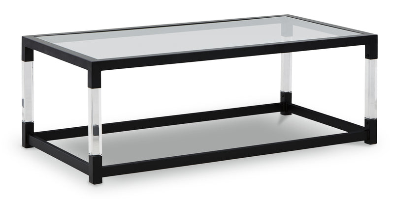 Nallynx Metallic Gray Coffee Table With 2 End Tables