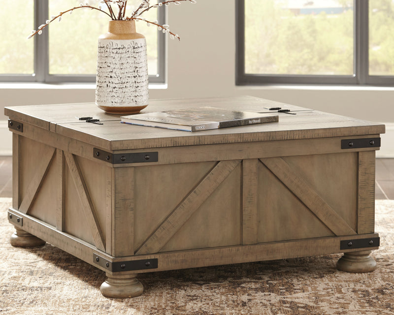 Aldwin Gray Coffee Table With 2 End Tables